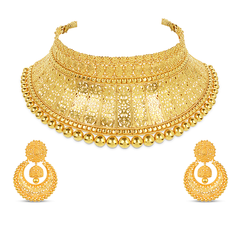 Image Of 22 Carat Gold Antique Choker
