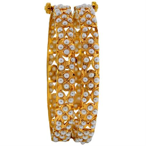 Image Of 22 Carat Gold Minakari Kundan Openable Kara