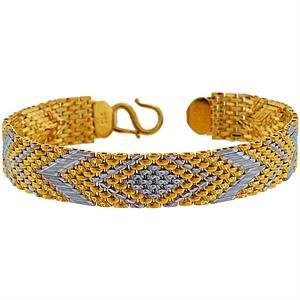 Image Of 22 Carat Gold Two-Tone Reversible Bracelet