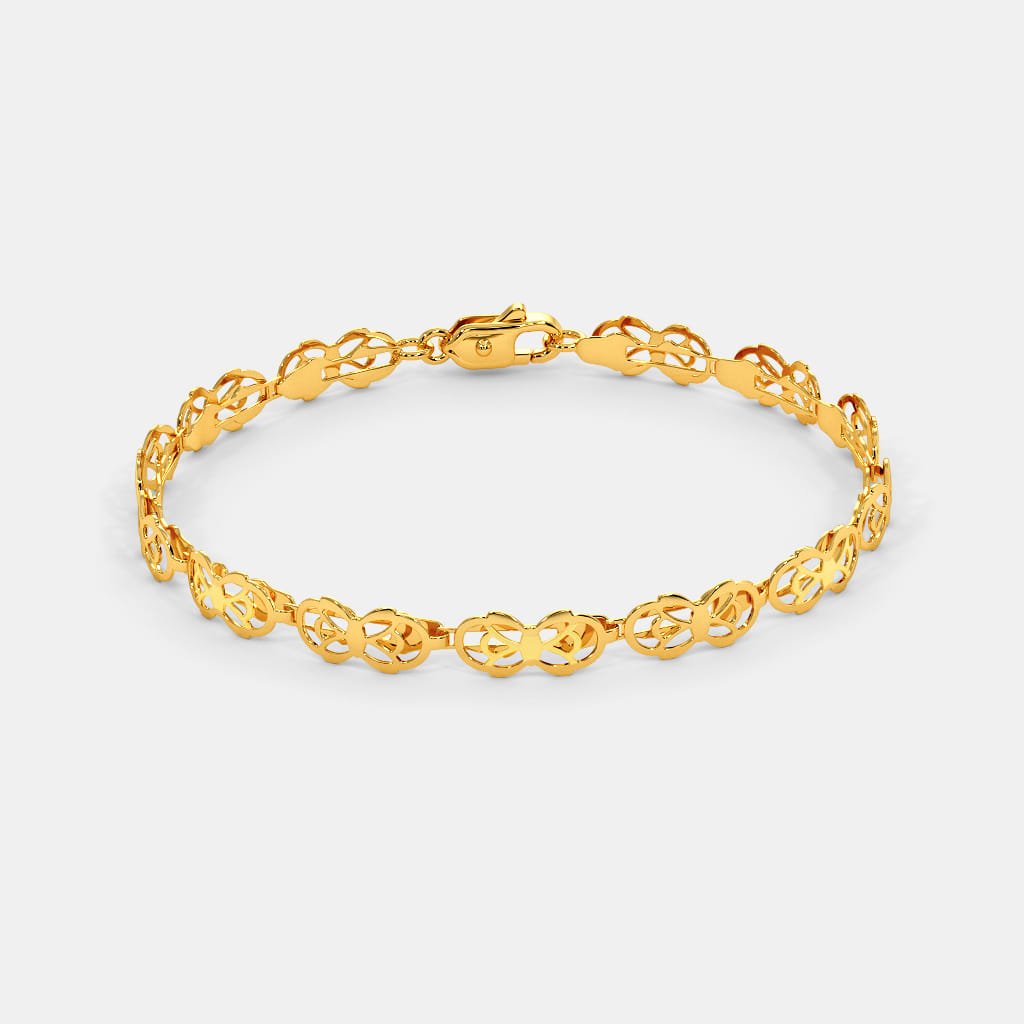 Retailer of 22 carat gold ladies bracelet rh-lb141 | Jewelxy - 217721