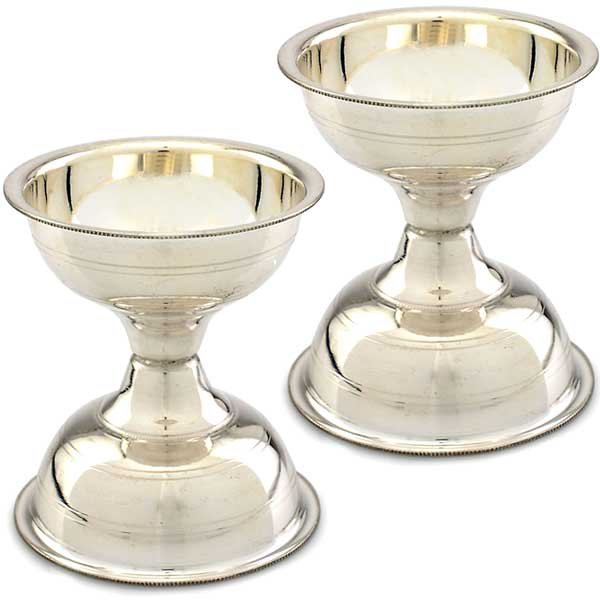 silver pooja items deepam