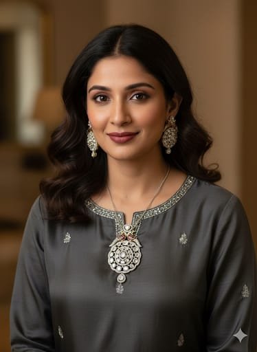 Image Of K - Kundan Polki bridal jewellery set with ruby